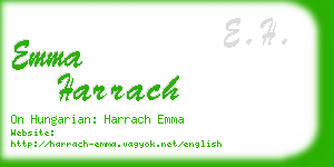 emma harrach business card